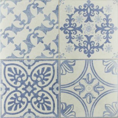 Azulejos de parede e piso Skyros Delft azul