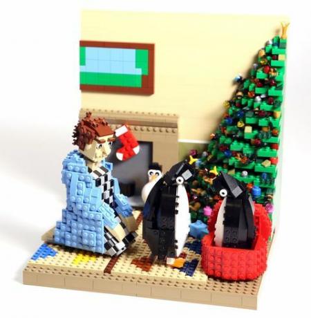 Os anúncios de Natal de John Lewis recriados usando peças LEGO.