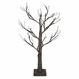 Árvore pré-iluminada, 60 cm, preta