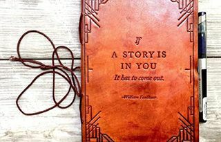 If A Story Couro Handmade Journal 