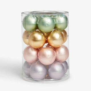 John Lewis Luxe City Baubles, Pastels