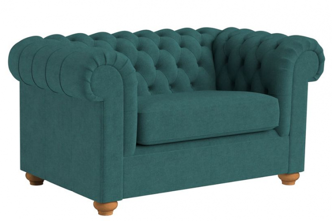 Debenhams - namoradeira Velour 'Chesterfield'