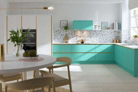 Wren Kitchens - coleção Macaroon - Milano em Sprearmint