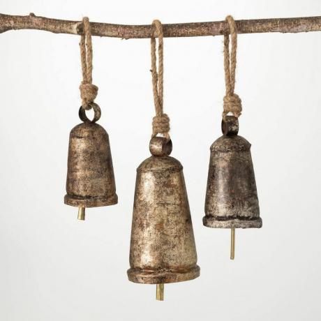 Ornamentos de sino de metal e corda Sullivans