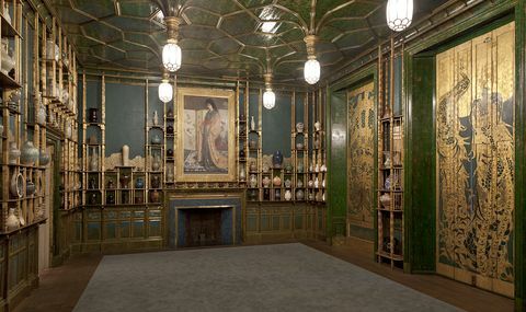 a sala do pavão na galeria de arte mais livre em washington dc