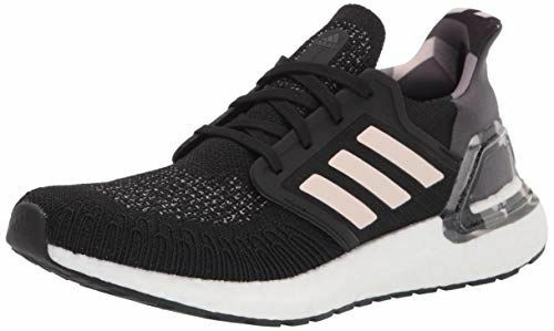 Tênis de corrida feminino adidas Ultraboost 20, BlackPink TintGrey, 8,5