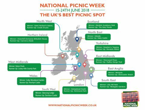 Os melhores locais para piquenique no Reino Unido - Semana Nacional do Piquenique