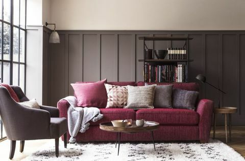 Casa bela coleção com DFS: sofá Sophia em amoreira