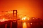 Fotos surreais dos incêndios florestais da costa oeste