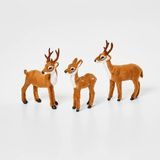 Estatuetas decorativas dos mini cervos 3pc 