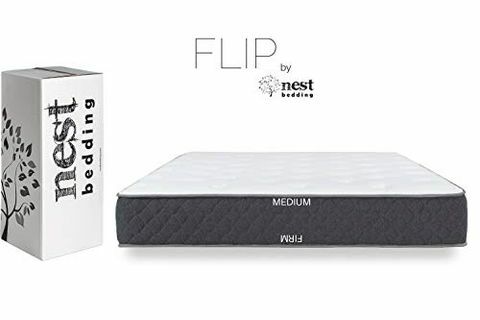 Ninho de cama FLIP, cama híbrida dupla face exclusiva da Amazon em uma caixa, espuma de gel de resfriamento e bobina de calibre, CertiPUR-US, garantia de 10 anos, fabricado nos EUA