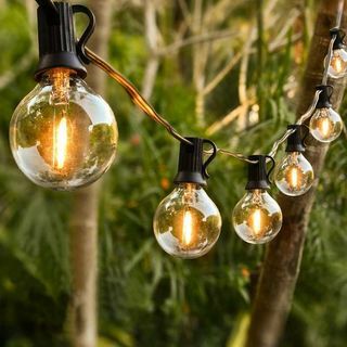 Luzes de corda decorativas para lâmpadas vintage para exteriores