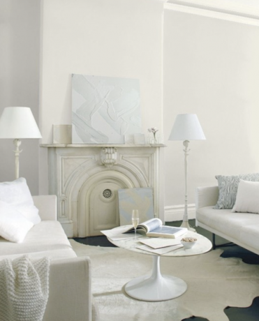 renderização da sala de estar com pintura cinza clássica