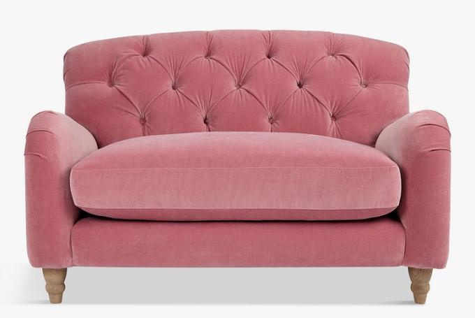 Crumble Snuggler by Loaf em John Lewis, Clever Velvet Dusty Rose