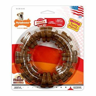 Nylabone Power Chew Texturizado Dog Chew Ring Toy Sabor Medley Sabor X-Large / Souper - 50+ lbs.