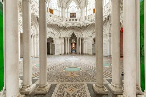 Detalhes mouriscos no Castelo Sammezzano