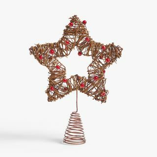 Berry Star Tree Topper, vermelho