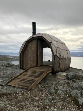 Foto da cabine norueguesa