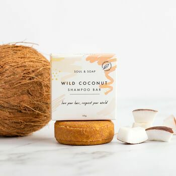 Barra de shampoo de coco selvagem