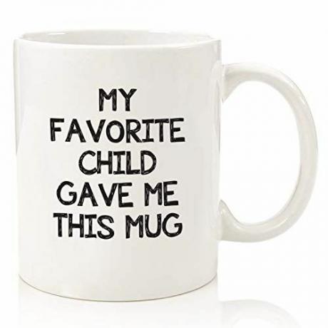 Caneca de café engraçada 'Minha criança favorita'